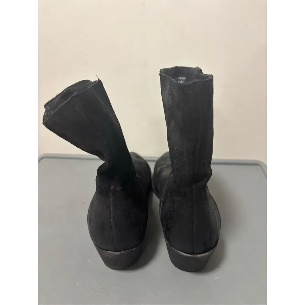 Frye Farrah Wave Short Suede Leather Ankle Booties Boots Women’s 10